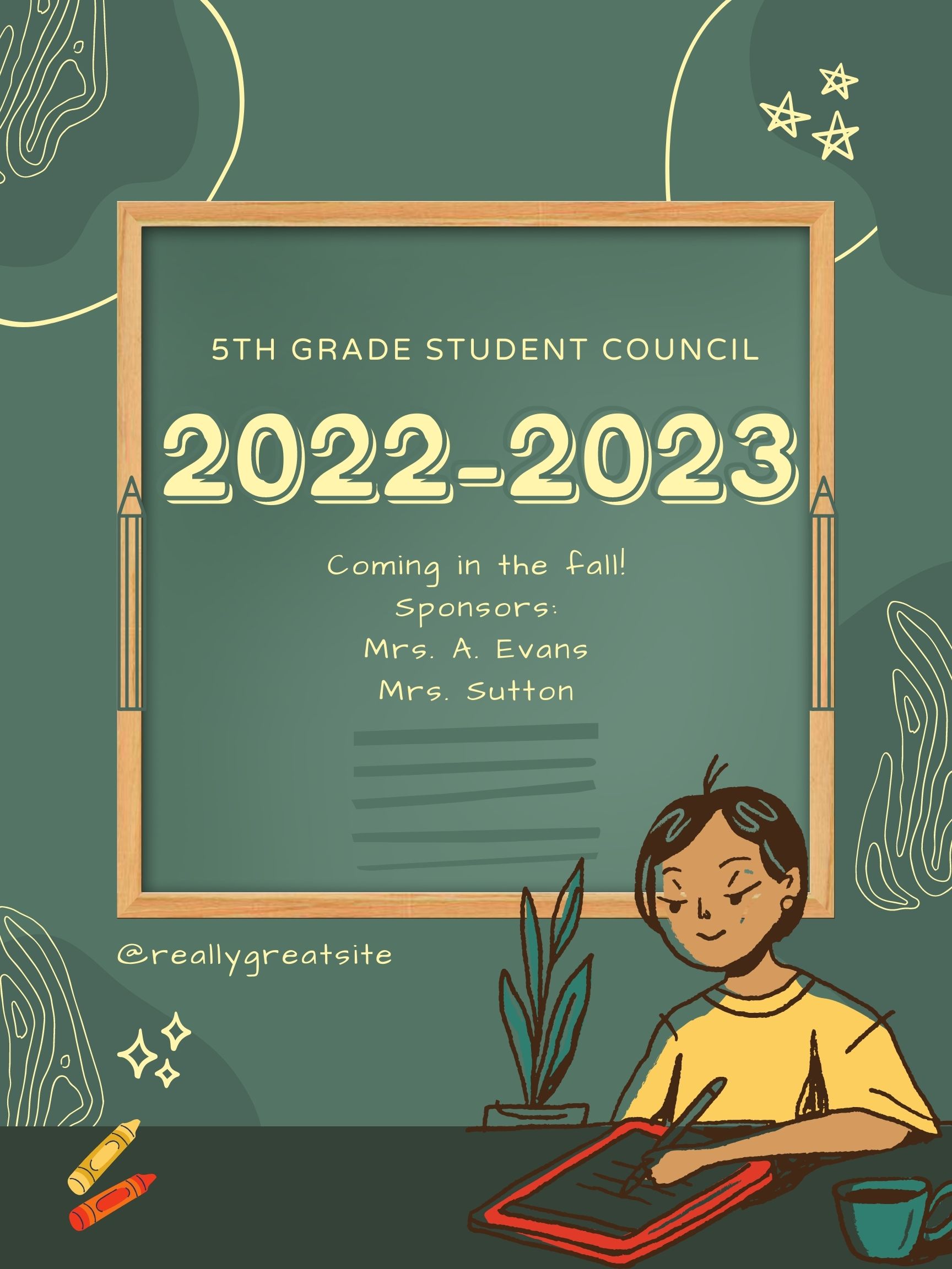 5th Grade Student Council Coming Fall 2022